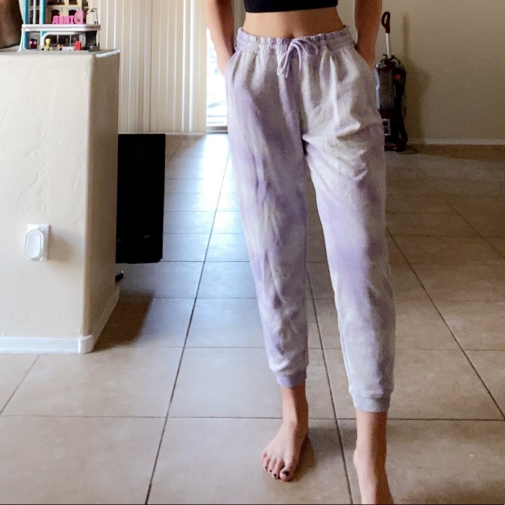 purple tie dye sweats!